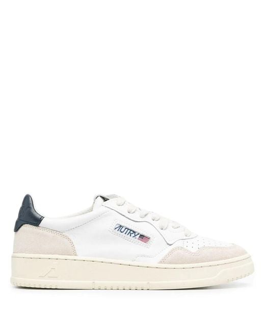Autry White Medalist Low for men