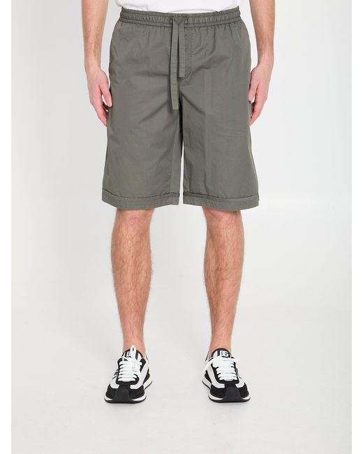 Dolce & Gabbana Women's Gray Cotton Bermuda Shorts
