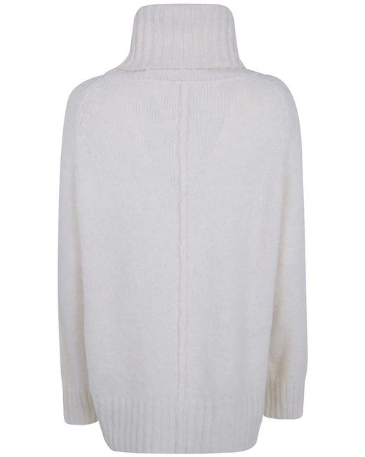 Base London White Turtle Neck Sweater