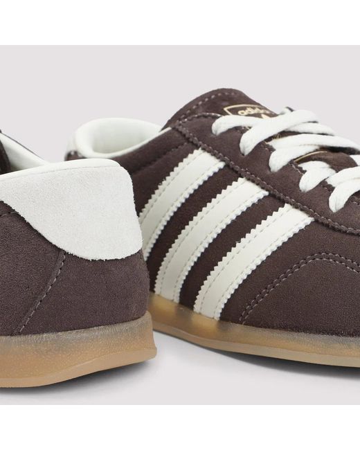 Adidas Originals Brown Gazelle Lo Pro Suede Leather Sneakers