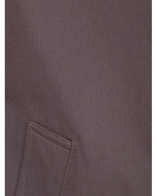 Herno Purple Single Breasted Midi Coat for men