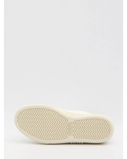Céline White Triomphe Low Top Sneaker