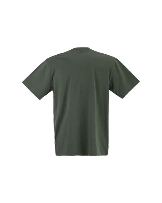 Filson Green Cotton T-Shirt With Patch Pocket for men