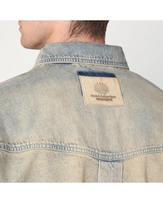 New Amsterdam Surf Association Gray Faded Denim Shirt for men