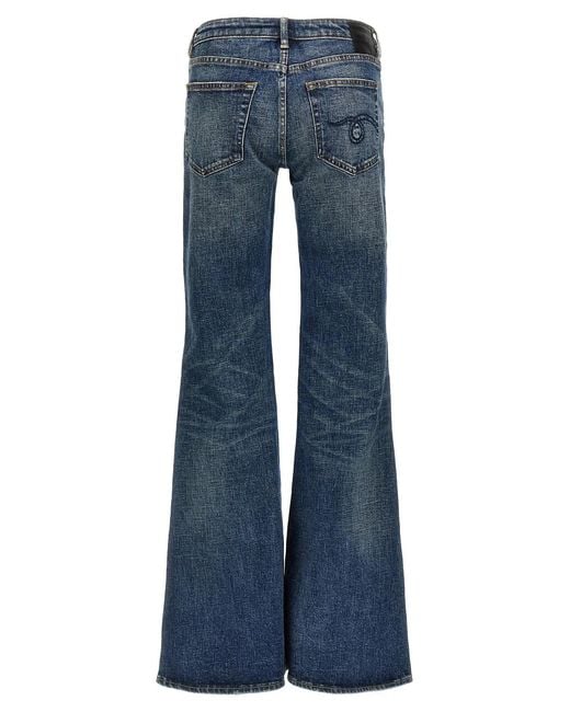 R13 Blue 'Overflow Boy Flare' Jeans
