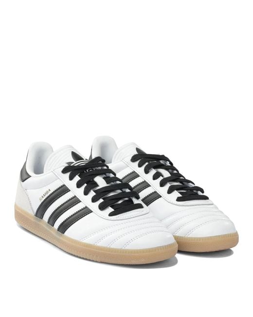 Adidas Originals White "Samba Jp" Low-Top Sneakers for men