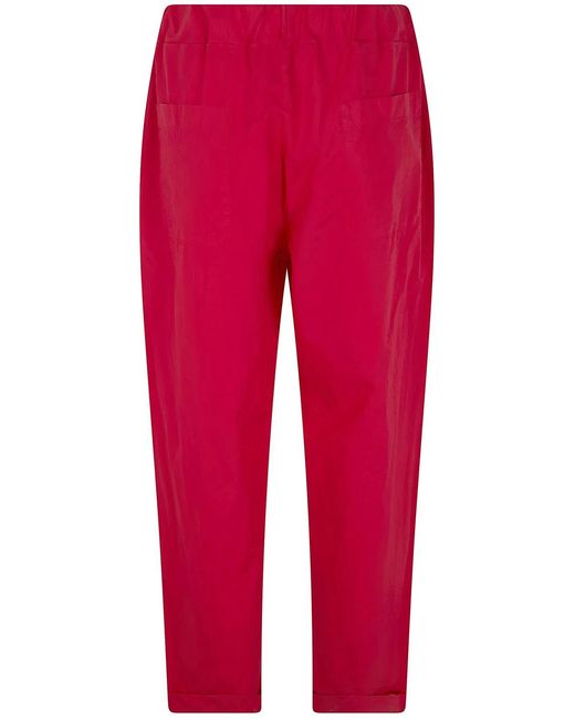 Labo.art Red "Clara" Vela Cotton Trousers