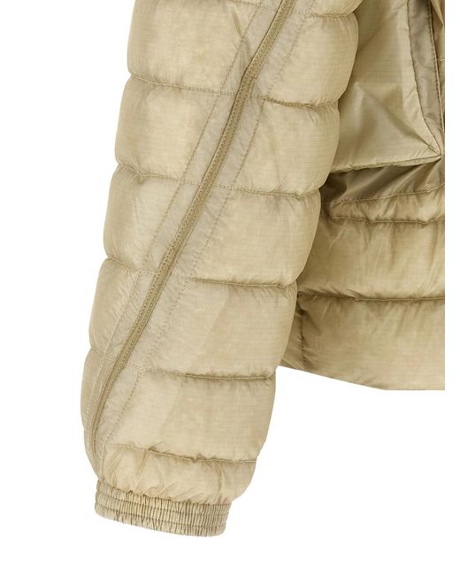 C P Company Natural 'Goggle' Down Jacket for men