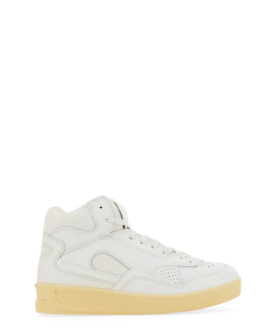 Jil Sander White High Sneakers