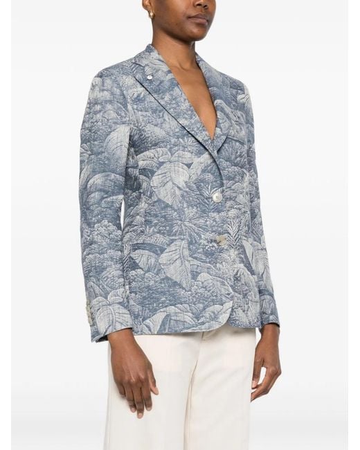 L.b.m. 1911 Blue Single-Breasted Jacket