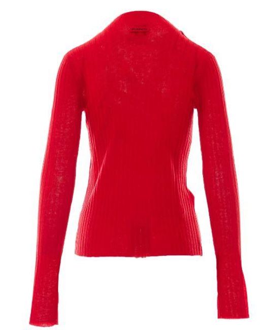Pinko Red Wool Sweater