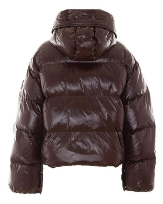 Pinko Brown Polyamide Winter Coat