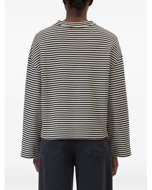 Closed Black Striped Longsleeve
