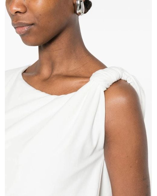 Pinko White Cotton Elastane Sweater