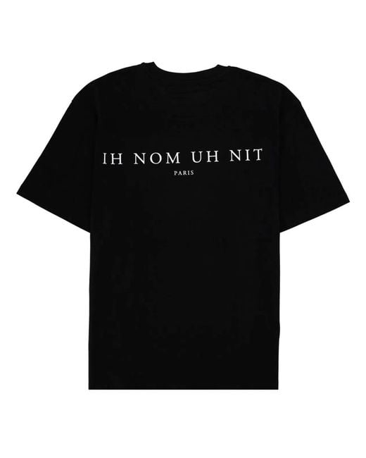 Ih Nom Uh Nit Black T-Shirt With Print for men