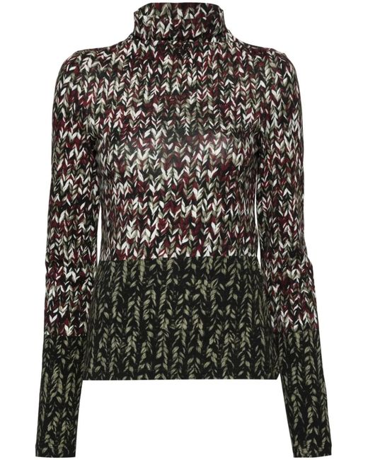 Loewe Black Jersey Turtleneck Sweater