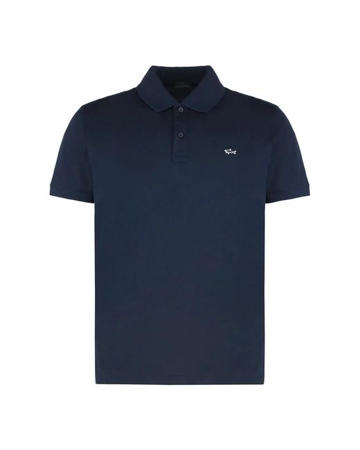 Paul & Shark Blue Paul & Shark Cotton Piqué Polo Shirt for men