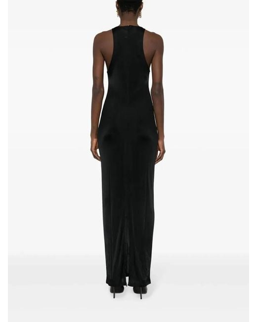 Saint Laurent Black Sleeveless Maxi Dress