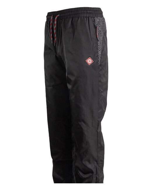 Casablanca Black Logo-Patch Track Pants for men