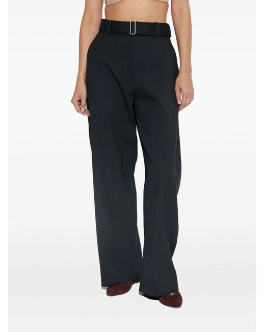 Studio Nicholson Blue "Doring" Belted Round Leg Pant