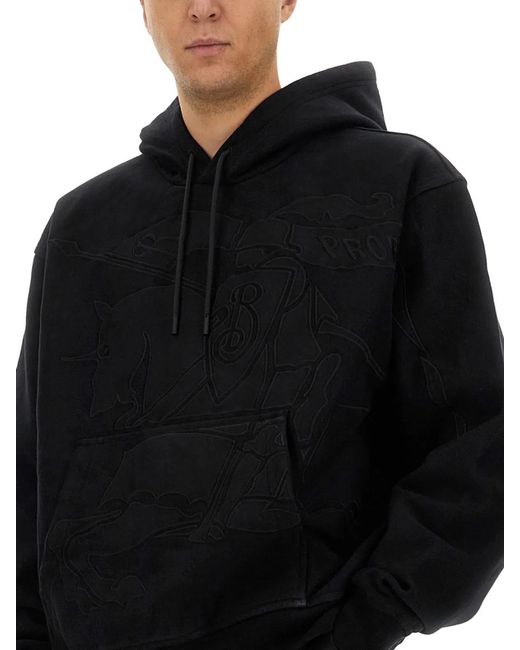 Burberry Black Classic Hoodie for men