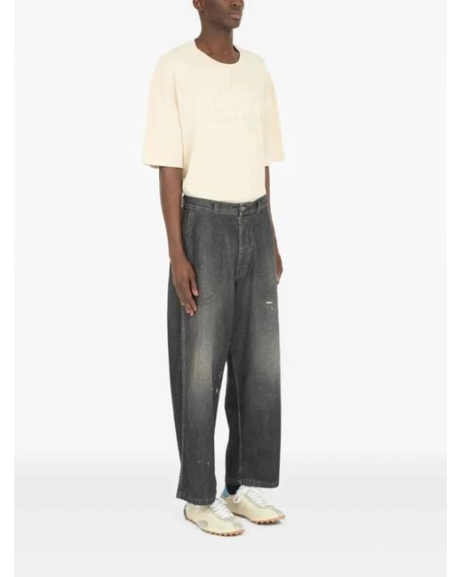 Maison Margiela Gray Wide Leg Jeans for men