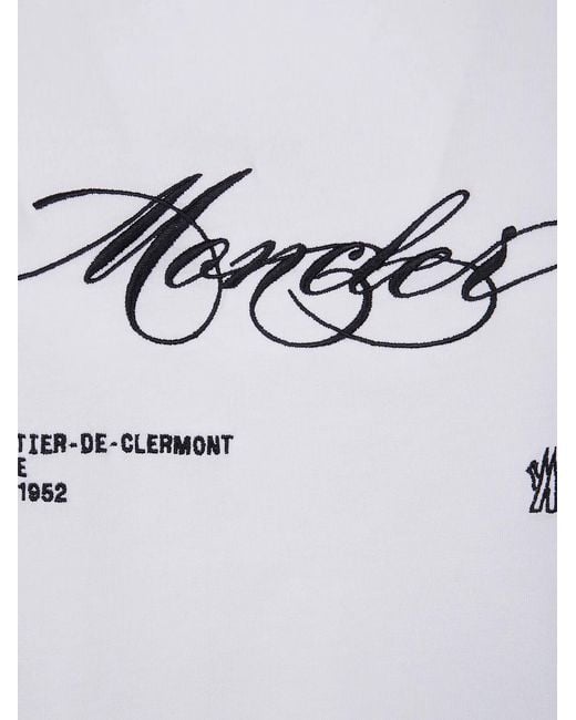 Moncler White Logo Cotton T-Shirt