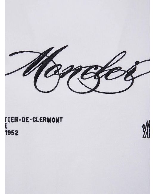 Moncler White Short Sleeves T-Shirt