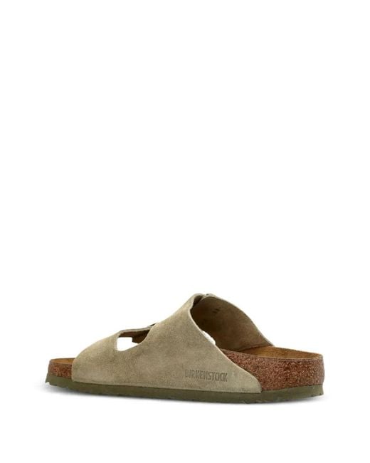 Birkenstock Green Arizona Suede Sandals
