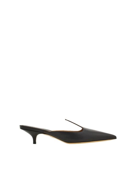 Ferragamo White Heart Upper Mule