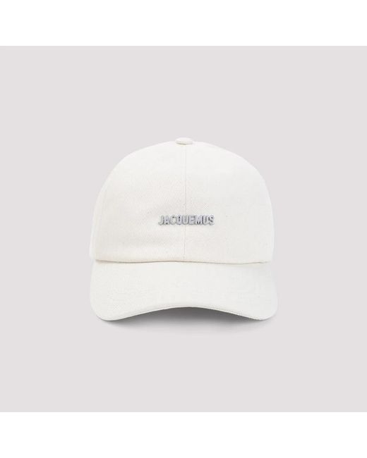 Jacquemus White Branded Cap