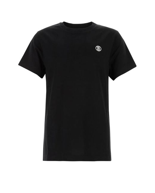 Burberry Black Cotton T-Shirt for men