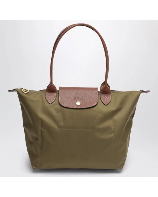Longchamp Green Le Pliage Original M Bag