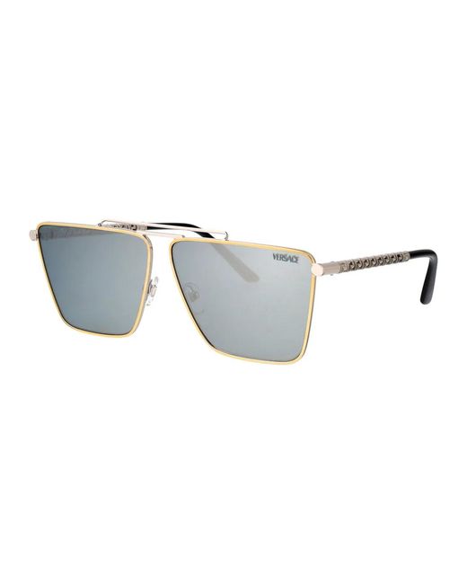 Versace Gray Sunglasses for men
