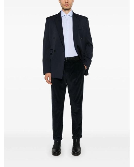 Jacob Cohen Black Crop Slim Single Pence Henry Pant for men