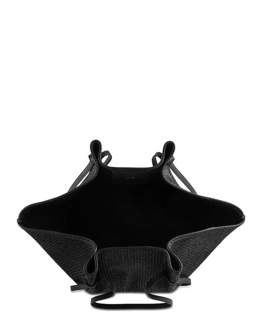 Yuzefi Black Raffia "Mochi" Bag