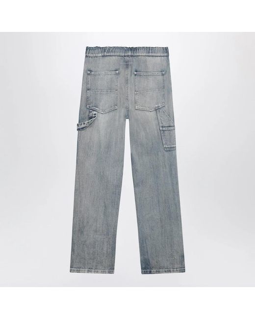 MM6 by Maison Margiela Gray Wide-Leg Jeans