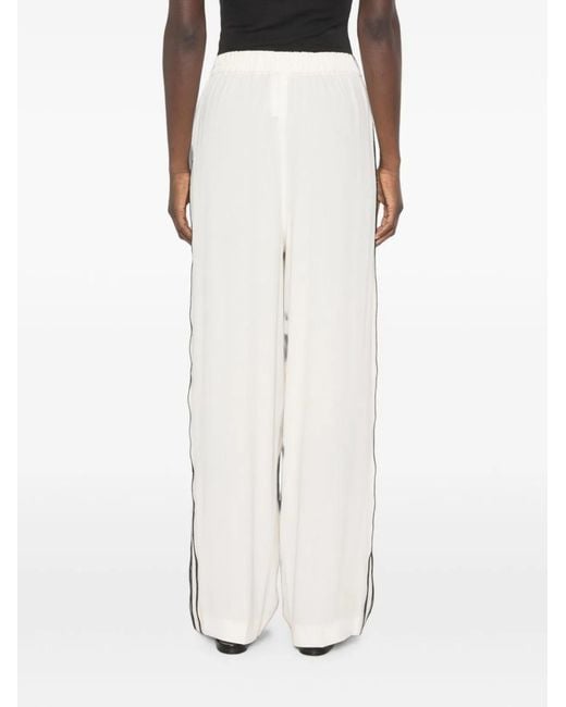 Fabiana Filippi White Silk Blend Trousers