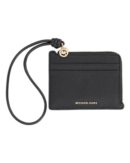 MICHAEL Michael Kors Black Michael By Michael Kors Card Holder "Jet Set"