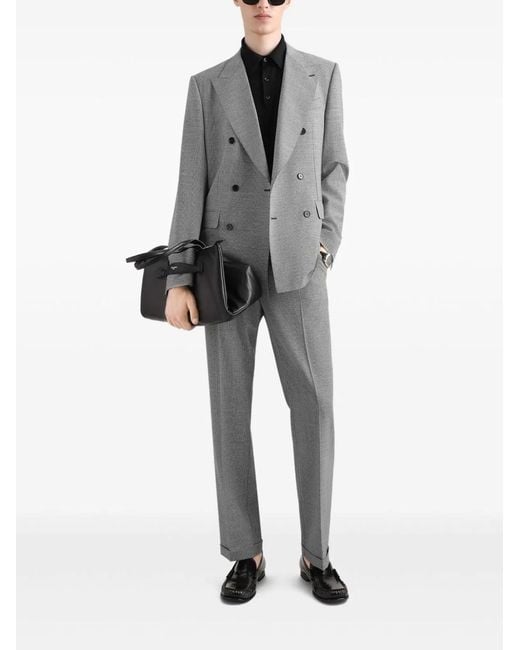 Dolce & Gabbana Gray Dolce & Gabbana Cotton Trousers for men