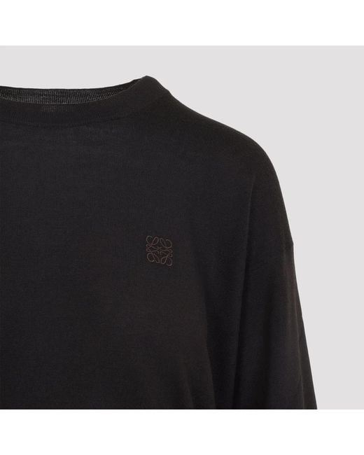 Loewe Black Wool Sweater