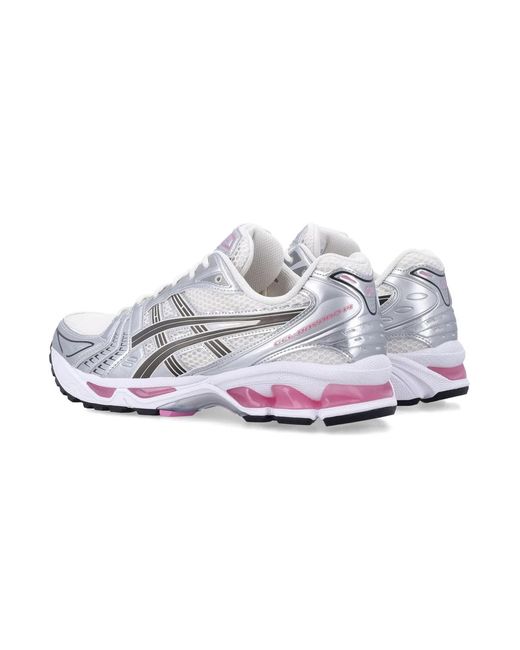 Asics White Multicolour Synthetic Leather Sneaker