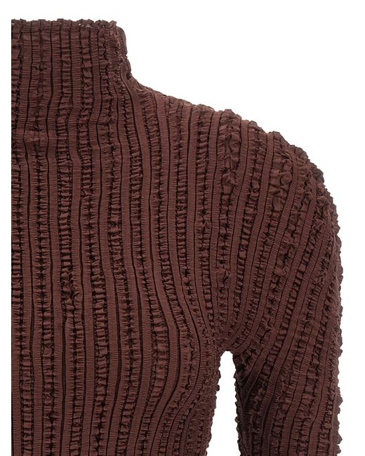 Issey Miyake Brown 'Jellyfish Pleats' Sweater