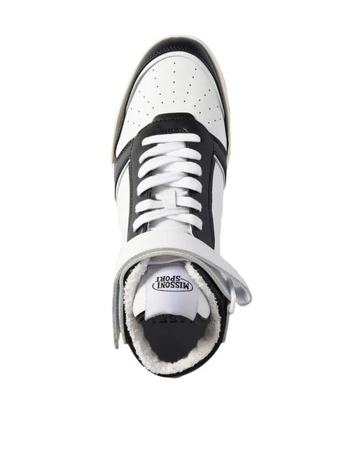 Missoni White Basket New High Sneakers for men