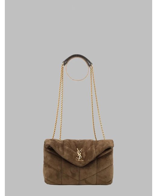 Saint Laurent Green Toy Puffer Shoulder Bag