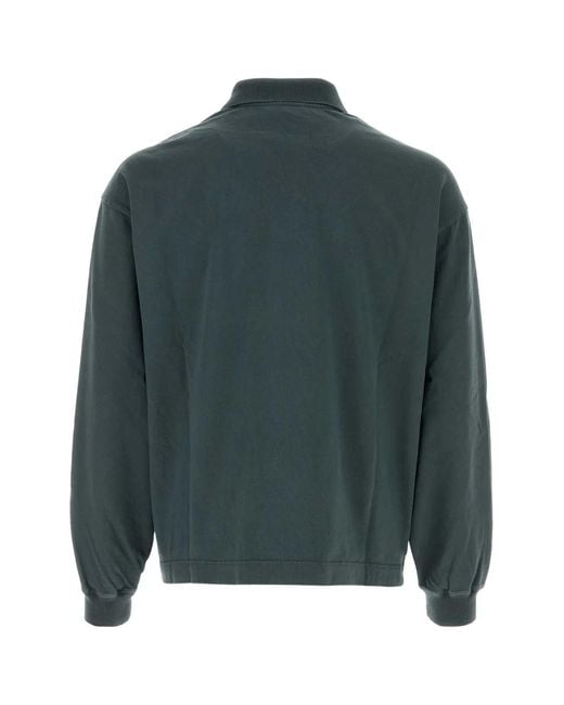 Prada Green Shirt Collar Polo for men