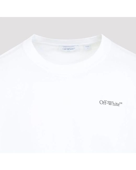 Off-White c/o Virgil Abloh White "Small Bookish Regular" Short Sleeves Tee