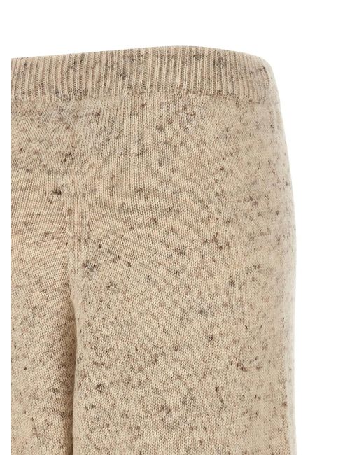 Fabiana Filippi Natural Buttoned Yarn Pants