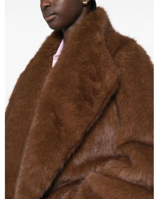 BB COUTURE Brown Farrah Faux Fur Jacket