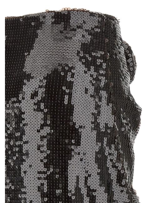 ROTATE BIRGER CHRISTENSEN Black Rotate Birger Christensen 'Sequins Knot' Skirt